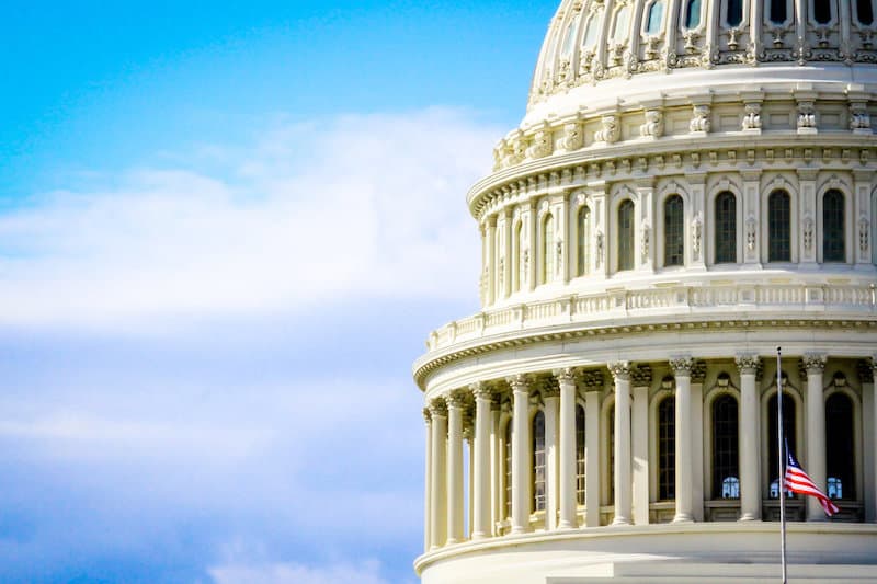 Dome of the U.S. Capitol Building in Washington, DC.