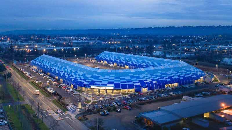 Blue Origin's headquarters at the O'Neill building in Kent, Washington.